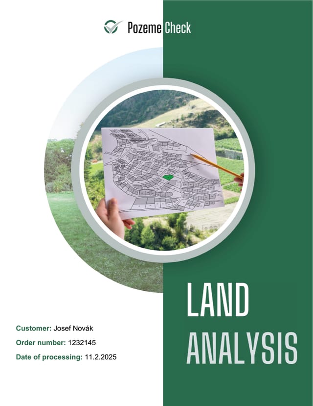 Sample PozemeCheck land analysis report